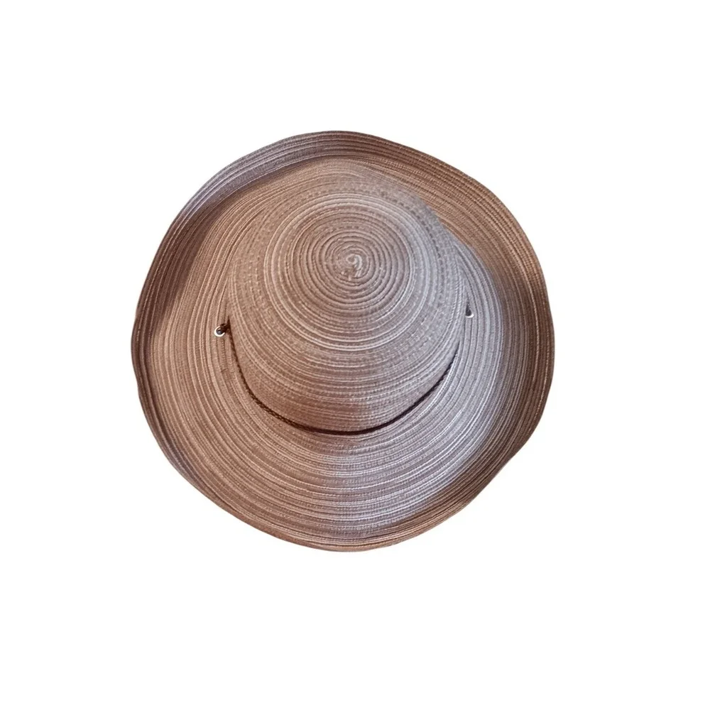San Diego Hat Company Beige Wide Brim Sun Hat with Chin Cord
